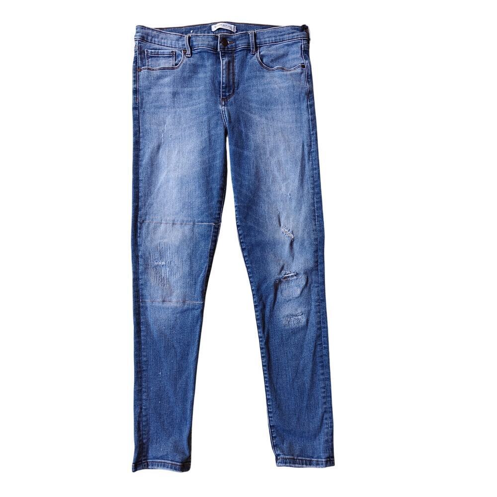 Banana Republic Skinny Jeans Women’s 31 | Distressed Medium Wash Stretch
